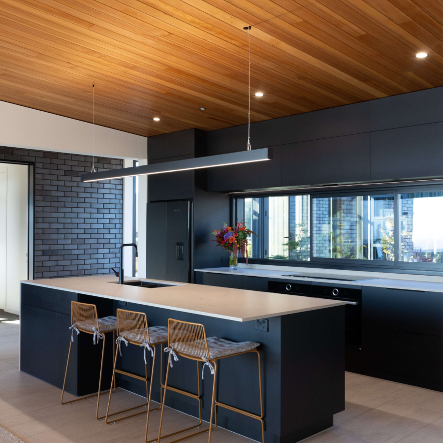 Hemlock ceiling boards installation