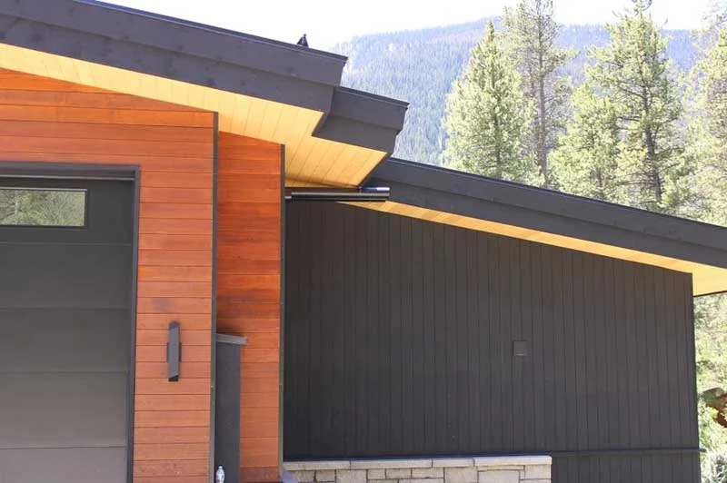 Hemlock sidings installation on exterior walls
