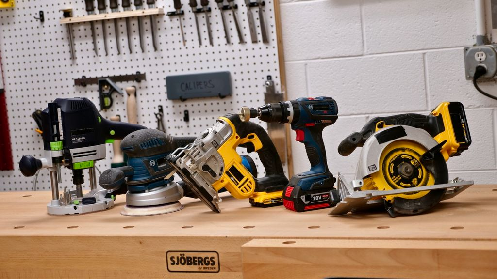Power tools and hand tools used on site