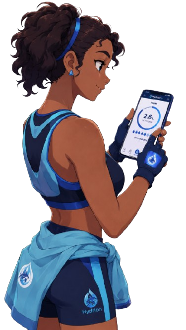 Hydrion iOS athlete reviewing the app