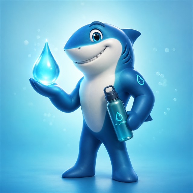 Hydrion shark mascot
