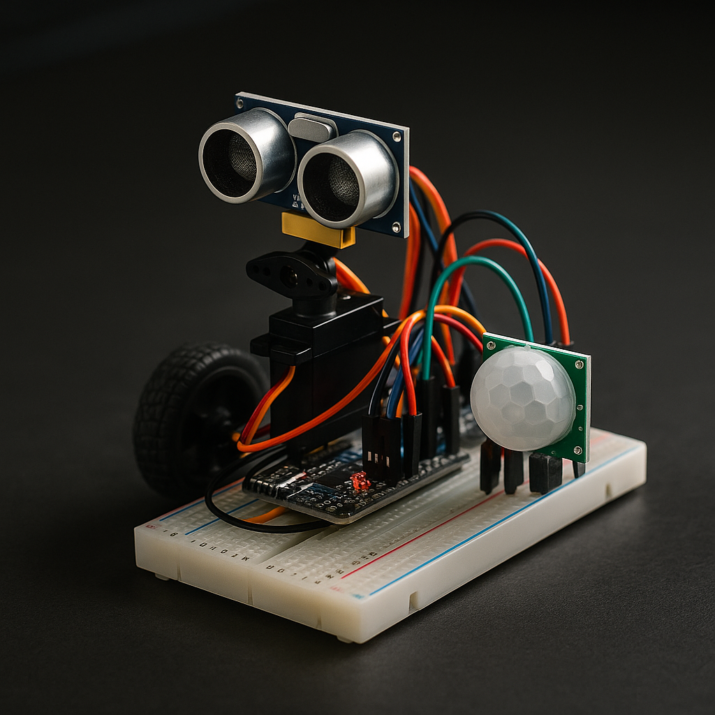 ACEBOT — patrol robot with servo and sensors