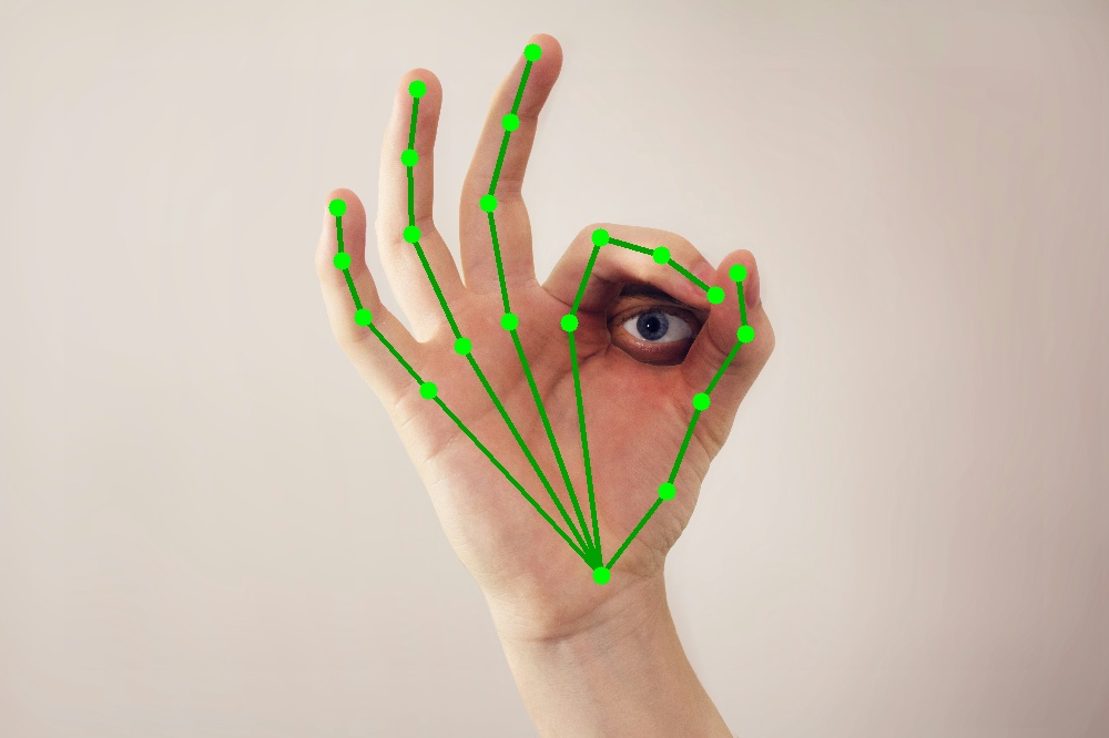 SkinCradle gesture-tracking experience